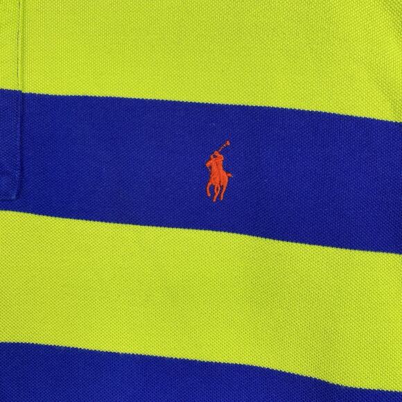 Polo Ralph Lauren Classic Fit Polo Mens XXL Colorful Striped Color Block Preppy - Picture 4 of 9
